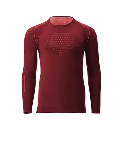 UYN Men's EVOLUTYON Comfort UW LG_SL. T-Shirt, Anspruchsvolles Rot/Bordeaux/Bordeaux, XXL von UYN