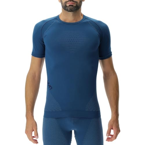 UYN Men's EVOLUTYON UW SH_SL T-Shirt, Poseidon Blau/Blau/Blau, XL von UYN