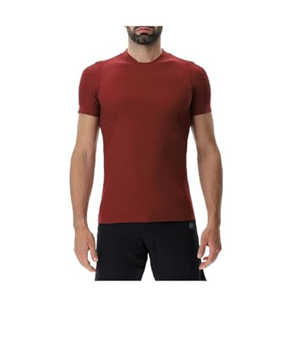 UYN Men's Run FIT OW SH_SL T-Shirt, Cabernet, Small von UYN