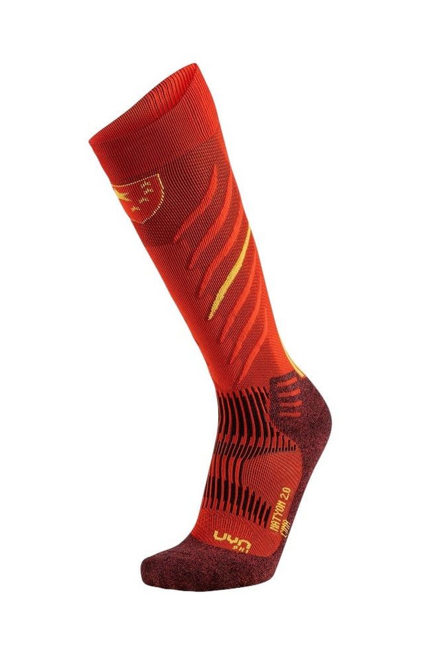 UYN Skisocken Natyon 2.0 China rot/gelb Herren -1 Paar von UYN