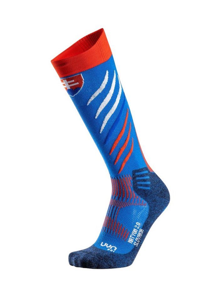 UYN Skisocken Natyon 2.0 Slovakia blau/rot Herren -1 Paar von UYN