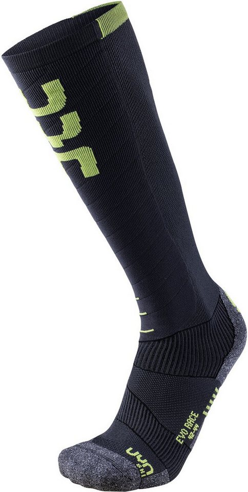 UYN Skisocken UYN MAN SKI EVO RACE SOCKS ANTHRA/GREEN LIME von UYN