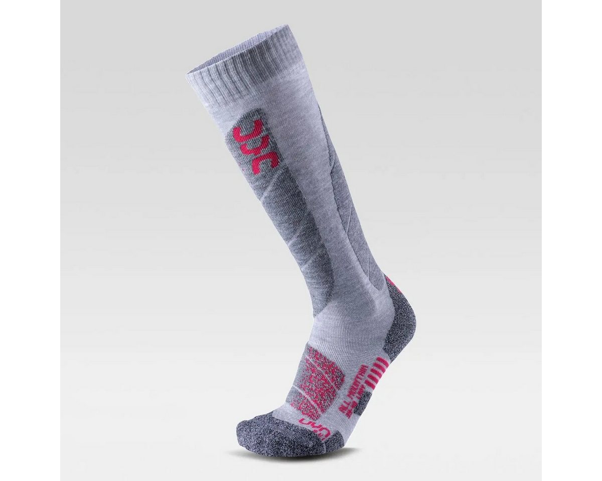 UYN Skisocken Woman Ski All Moutain Socks light grey/coral von UYN