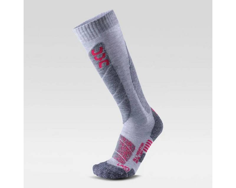 UYN Skisocken Woman Ski All Moutain Socks light grey/coral von UYN