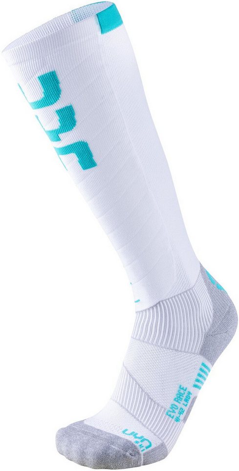 UYN Strümpfe UYN WOMAN SKI EVO RACE SOCKS WHITE/WATER GREEN von UYN
