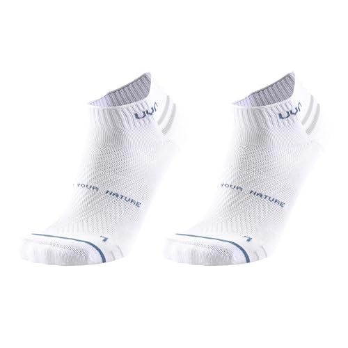 UYN Unisex 2prs Everyday Low Cut Socks 2 PRS Pack, Weiß/Weiß, 45-47 von UYN