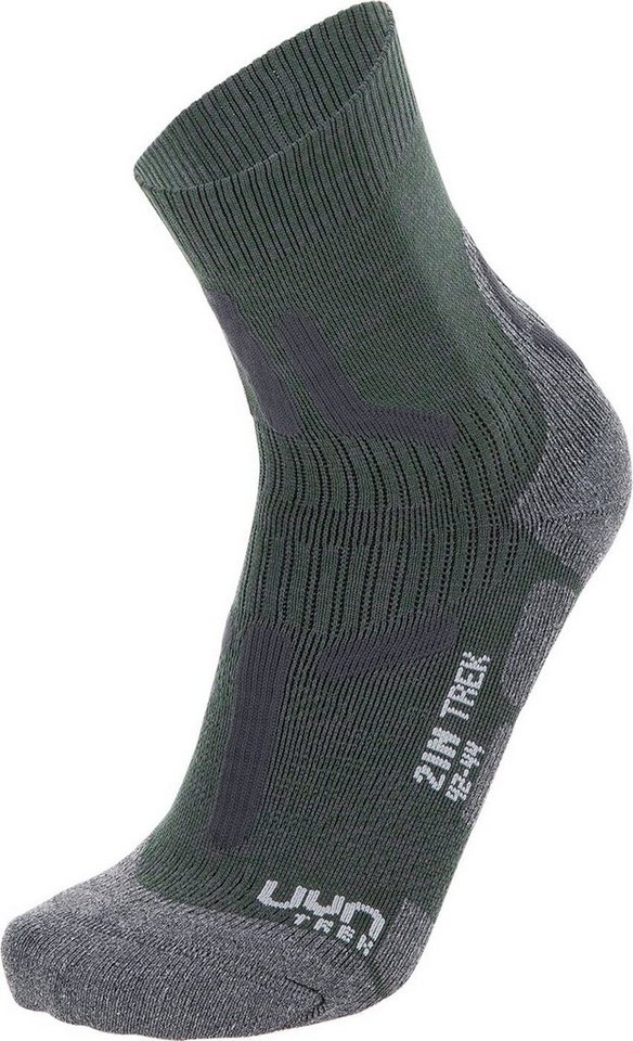 UYN Wandersocken UYN MAN TREKKING 2IN SOCKS MILITARY/GREY MEL von UYN