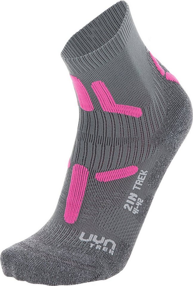 UYN Wandersocken UYN WOMAN TREKKING 2IN SOCKS MID GREY/PINK von UYN