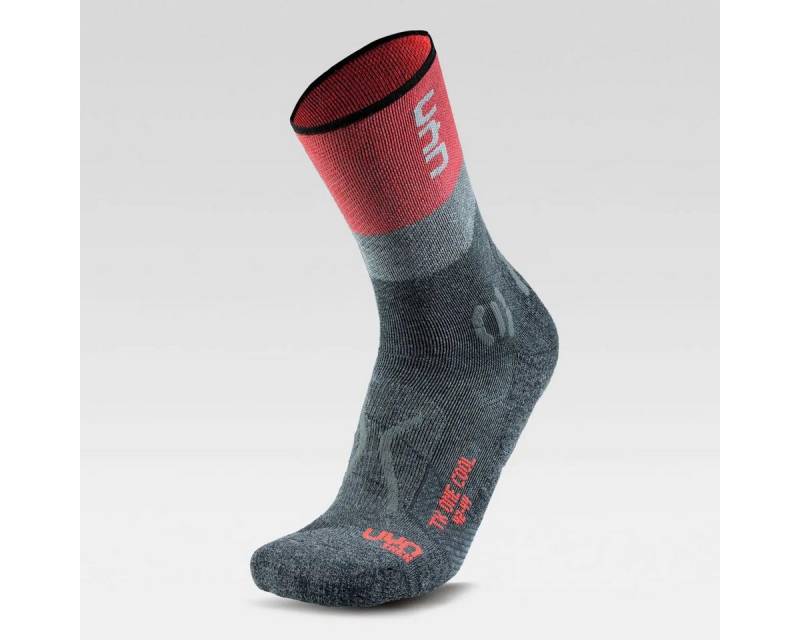 UYN Wandersocken UYN Woman Trekking one cool Socks anthracite/red von UYN