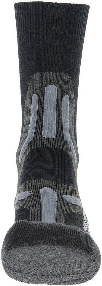 UYN Wandersocken WOMAN TREKKING 2IN MERINO MID SOCKS BLACK/GREY von UYN