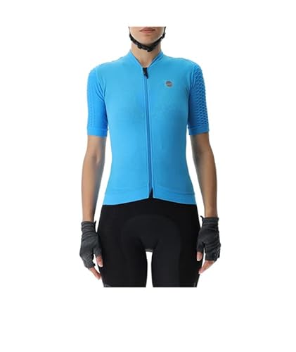 UYN Women's Biking AIRWING OW Short_SL. T-Shirt, Türkis/Schwarz, XL von UYN