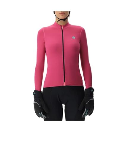 UYN Women's Biking Lightspeed OW Long_SL T-Shirt, Fuchsia/Schwarz, Small von UYN