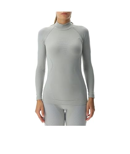 UYN Women's EVOLUTYON UW LG_SL Turtle Neck T-Shirt, Nautikgrau/Perle/Perle, Medium von UYN