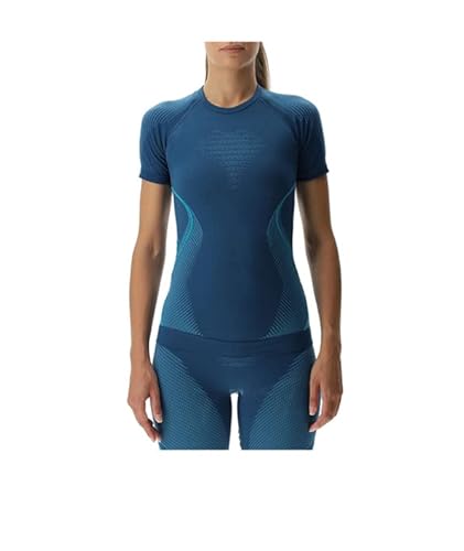 UYN Women's EVOLUTYON UW SH_SL T-Shirt, Poseidon Blue/Peacock533/Peacock533, Medium von UYN