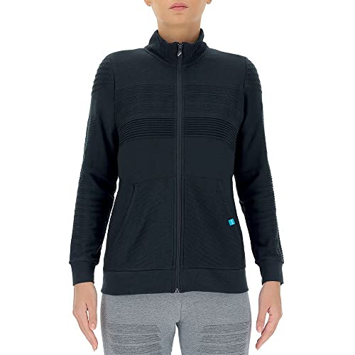 UYN Women's Natural Training OW Full Zip Long SL T-Shirt, Planke, Small von UYN