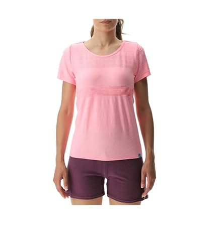 UYN Women's Natural Training OW Short SL T-Shirt, Neonpink meliert, Medium von UYN