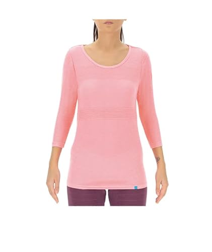 UYN Women's Natural Training OW Three SL T-Shirt, Neonpink meliert, Medium von UYN