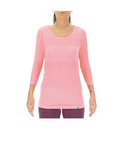 UYN Women's Natural Training OW Three SL T-Shirt, Neonpink meliert, X-Small von UYN