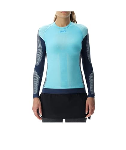 UYN Women's Running PB42 OW Long_SL T-Shirt, Blau/Pfau Pracht, Large von UYN