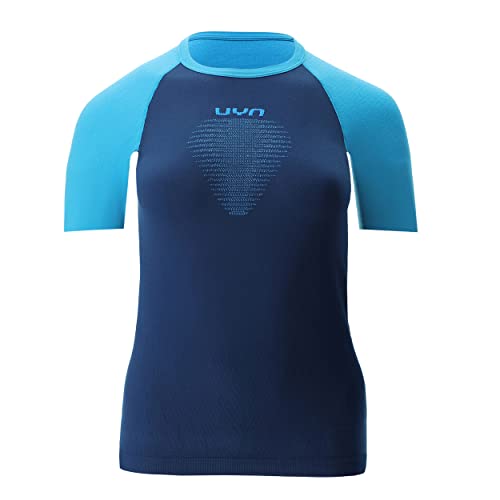 UYN Women's Running Tempo Run OW Short_SL T-Shirt, HELLBLAU, X-Small von UYN