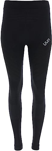 UYN Women's Running ULTRA1 OW Long Pants, Schwarz Schwarz, S von UYN