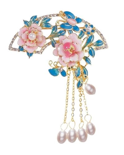 UYRVAPE Damen Blume Brosche Pin Emaille Anstecknadeln Bußgeld Blume Abzeichen Pins für Damen Mädchen Rucksack Hut Kostüm Schmuck Zubehör Cheongsam Kleid Accessoires von UYRVAPE