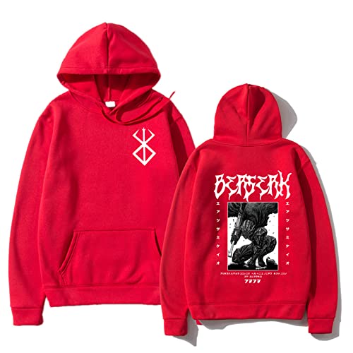 UYTON Berserk Hoodie Herren/Frauen Langarm Hoodies Anime Guts Pullover Kordelzug Sweatshirt von UYTON