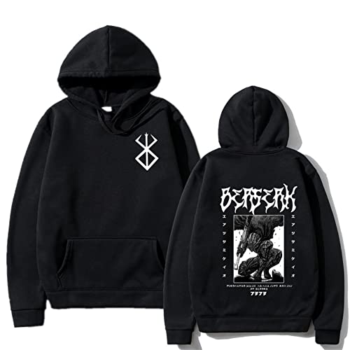 UYTON Berserk Hoodie Herren/Frauen Langarm Hoodies Anime Guts Pullover Kordelzug Sweatshirt von UYTON