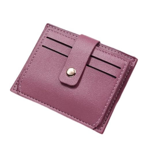 UYUME Ausdehnbare Abzeichen, Damen-Geldbörse, Kurze Geldbörse, modisches PU-Leder, Multi-Card-Bit-Kartenhalter, Mini-Clutch for Mädchen (Farbe: G) (Farbe: Dunkelrosa) (Color : Deep Pink) von UYUME