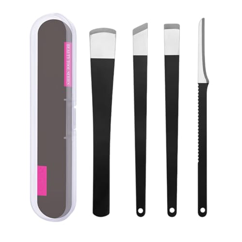UYVPAER 4 Stück Eingewachsene Zehennägel Set, Edelstahl Pediküre Messer Kits Mit Aufbewahrungsbox, Hornhautentferner Hornhauthobel Fußschaber Pediküre Messer Kits Fußpflege Werkzeuge Für Hand UYVPAER 4 Stück Eingewachsene Zehennägel Set, Edelstahl Pediküre Messer Kits Mit Aufbewahrungsbox, Hornhautentferner Hornhauthobel Fußschaber Pediküre Messer Kits Fußpflege Werkzeuge Für Hand von UYVPAER