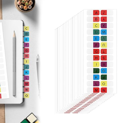 UYVPAER 520 Stück A-Z Register, Index Tabs Selbstklebende Bunte Weiße Buchstabenregister Selbstklebende Alphabetische Registerregister Kleine Kleberegister Für Büro Notizbuch Lehrbuch UYVPAER 520 Stück A-Z Register, Index Tabs Selbstklebende Bunte Weiße Buchstabenregister Selbstklebende Alphabetische Registerregister Kleine Kleberegister Für Büro Notizbuch Lehrbuch von UYVPAER
