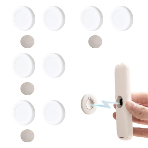 UYVPAER 8 Stück Magnetische Fernbedienungshalter, Teilige Starker Magnethalterung Wandhalterung Fernbedienung Magnethalterung Magnetischer, Selbstklebende Aufbewahrungsbehälter Für Zuhause Bür von UYVPAER