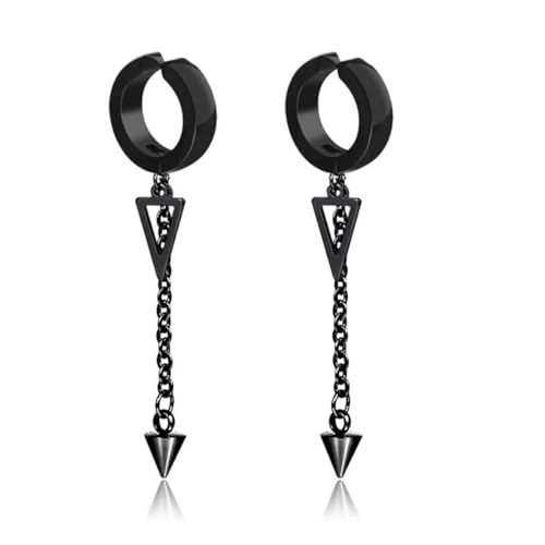 UYVPAER Creolen Ohrringe, Edelstahl Ohrstecker Ohrringe Ohrhänger Ohrkette Silber Schwarz Gold Golden Stern Quaste Anhänger Jahrgang Hip-Hop Herren Männer Damen Frauen Ohrschmuck UYVPAER Creolen Ohrringe, Edelstahl Ohrstecker Ohrringe Ohrhänger Ohrkette Silber Schwarz Gold Golden Stern Quaste Anhänger Jahrgang Hip-Hop Herren Männer Damen Frauen Ohrschmuck von UYVPAER