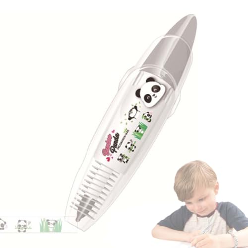 UYVPAER Nette Tierstifte, Roller Tape Pen,Korrekturbandstift - Cartoon -Muster, Roller Tipps Design Scrapbooking Stickers Diary Decor Für Notiz Take(Panda) von UYVPAER