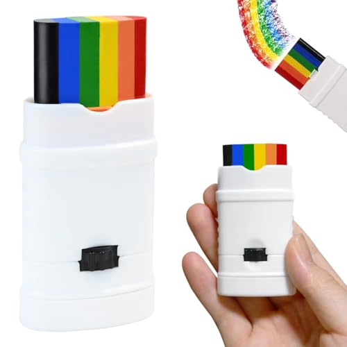 UYVPAER Regenbogenstifte Set Mit Pride Sticker, Pride Face Paint Dehnbar, Lgbtq Regenbogen Schminke, Gay Pride Schminke, Regenbogen Deko, Regenbogen Flag Für Pride Party, Paraden, Monat Des St von UYVPAER