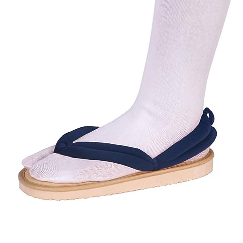 UZAIN Anime Cosplay Clog Schuhe Cosplay Sandalen Prop Oshitari mit Socken, Dunkelblau, 10-11 Women/8.5-9.5 Men von UZAIN