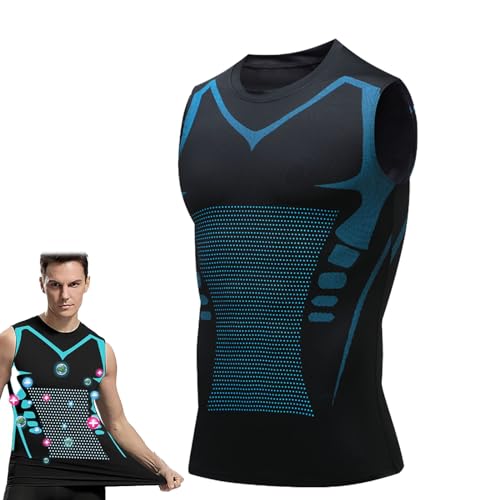 Duneva Abnehmweste, Abnehmen Weste Herren, Vitalvest, 2024 Version Ionic Shaping Vest FüR Herren (L,Schwarz) von UZIPZ