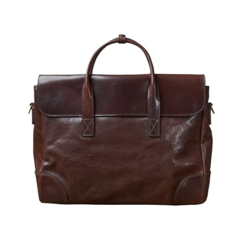UZOURI Business Aktentaschen Gepäck Handtaschen Herren Messenger Schultertaschen Echtes Leder Laptop Taschen von UZOURI