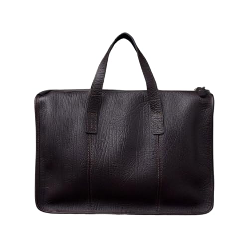UZOURI Business-Handtaschen Aktentaschen Computertaschen Herren-Laptoptaschen Leder-Messenger-Schultertaschen(Brown) von UZOURI