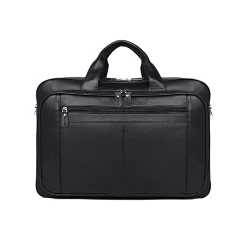 UZOURI Business-Notebook-Computer-Taschen Aktentaschen Laptop-Taschen Handtaschen Leder-Schultertaschen(Black) von UZOURI