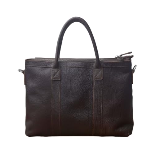 UZOURI Echtes Leder Messenger Schultertaschen Computer Taschen Handtaschen Aktentaschen Herren Laptop Taschen von UZOURI