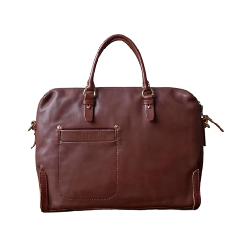 UZOURI Handtaschen Laptoptaschen Herren Aktentaschen Notebook Computer Taschen Echtes Leder Gepäck Schultertaschen von UZOURI