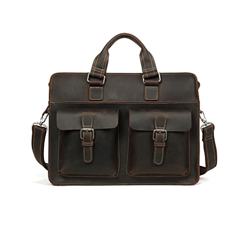 UZOURI Herren-Business-Laptoptaschen aus Leder, Aktentaschen, Umhängetaschen, Koffer, Tragetaschen, Messenger-Taschen, Handtaschen von UZOURI