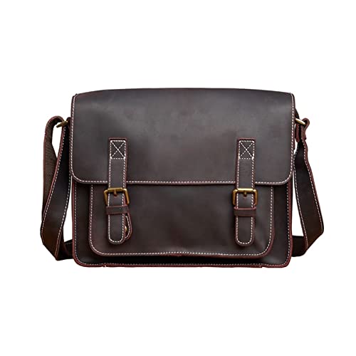 UZOURI Herren-Handtaschen aus Leder, Umhängetaschen, Messenger-Taschen, Tragetaschen, Aktentaschen, Laptop-Taschen, lässige Tagesrucksäcke von UZOURI