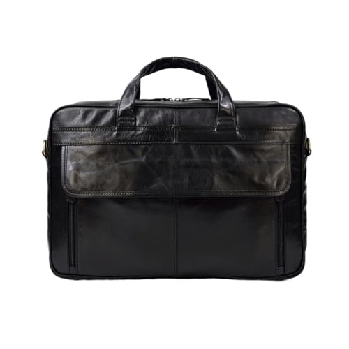 UZOURI Messenger-Schultertaschen aus echtem Leder Computer-Tragetaschen Aktentaschen Herrenhandtaschen Laptoptaschen von UZOURI
