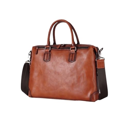 UZOURI Notebook-Computertaschen Herren Echtleder Messenger Schultertaschen Handtaschen Laptoptaschen Aktentaschen von UZOURI