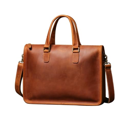 UZOURI Notebook-Computertaschen Herren Echtleder Schultertaschen Handtaschen Laptoptaschen Aktentaschen von UZOURI