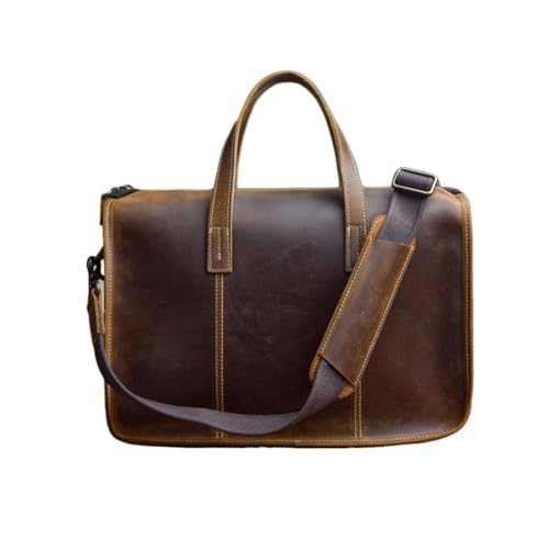 UZOURI Retro Aktentaschen Herren Schultertaschen Handtaschen Laptoptaschen Echtes Leder Notebook Computer Taschen UZOURI Retro Aktentaschen Herren Schultertaschen Handtaschen Laptoptaschen Echtes Leder Notebook Computer Taschen von UZOURI