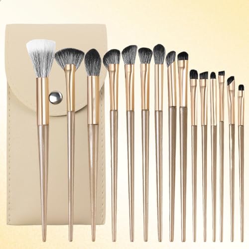 UZSUZZ lidschattenpinsel, Make Up Pinsel Set, Kosmetikpinsel Für Foundation, Concealers, Rouge Und Lidschatten Ultraweichen, Hochwertigen Synthetischen Borsten Perfekt für Augen und Gesicht von UZSUZZ