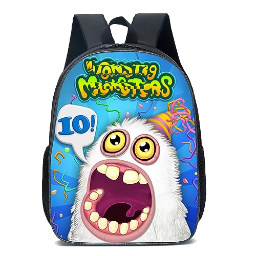 Rucksack My Singing Kinderrucksäcke Monsters Rucksäcke 3D Gedruckte Schultasche Kinder Schulrucksack Schüler-Schultasche Wasserdichte Reisetasche My Singing Kinder Schulrucksack für Kinder Fans von UZSXHJ